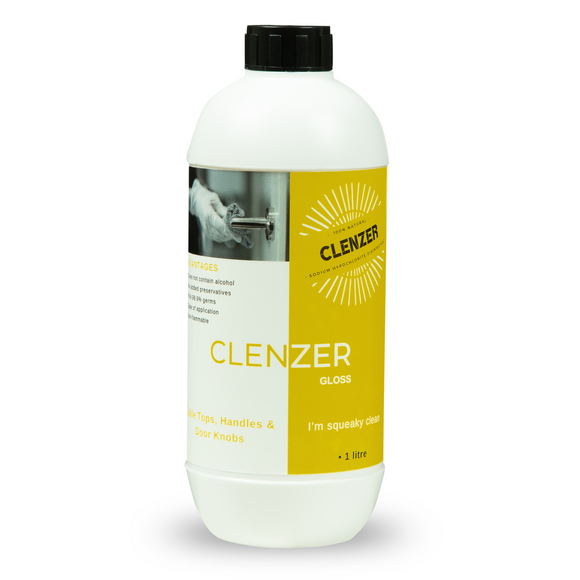 CLENZER Gloss - Surface Disinfectant & Touch Point Cleaner (1 Liter)
